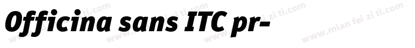 Officina sans ITC pr字体转换